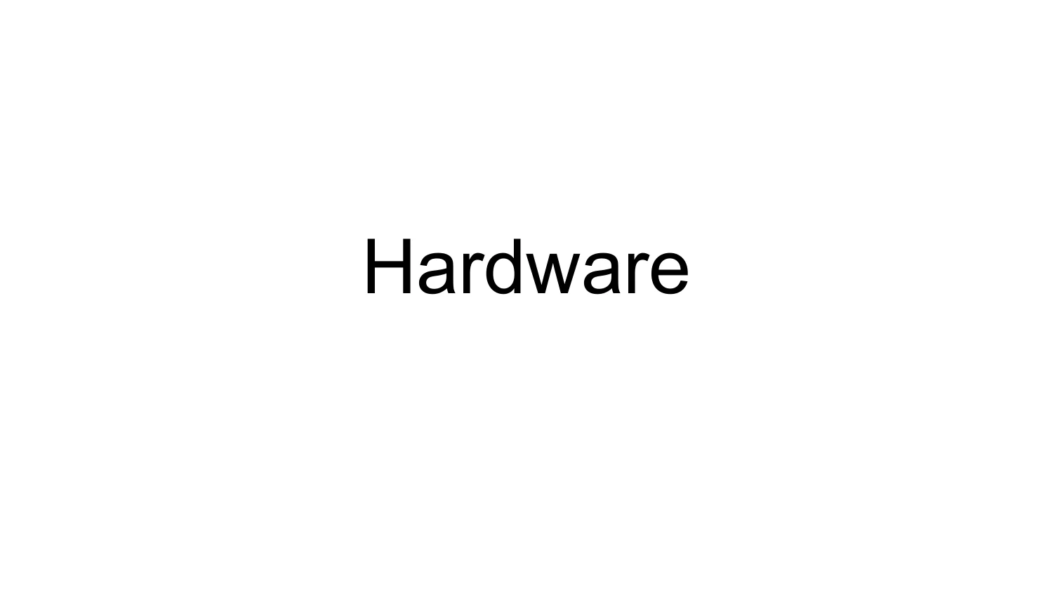 Hardware section divider