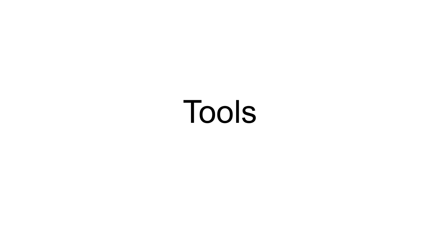 Tools section divider